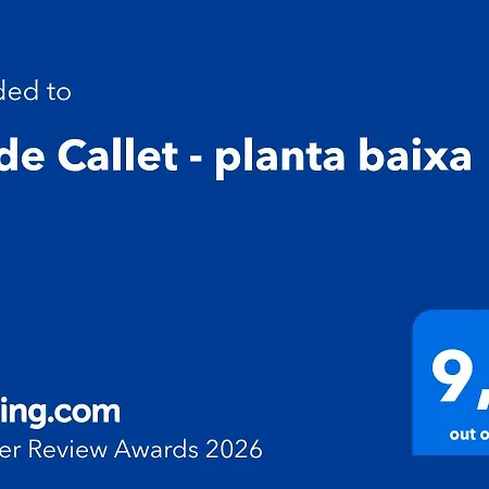 Ca De Callet - Planta Baixa Apartment Taull